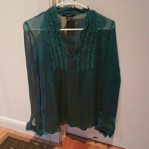 ECI new York sheer shirt