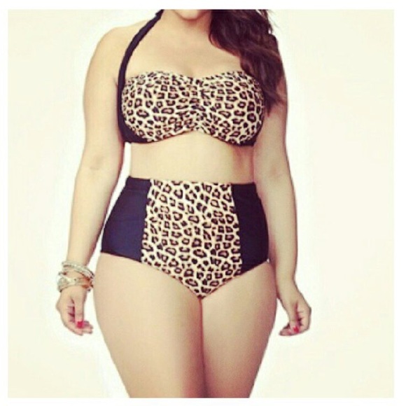 Forever 21+ leopard high waist bikini