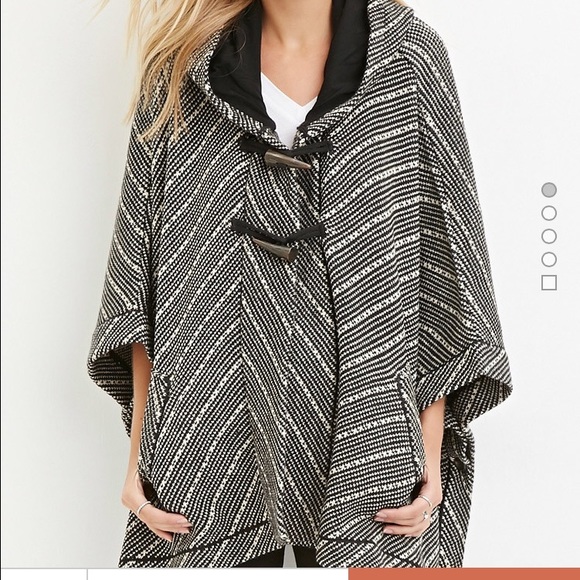Forever 21 striped poncho