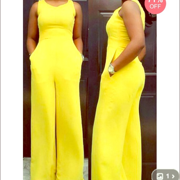 Beautiful Yellow Jumpsuit 😍😍