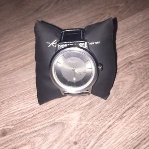 Black Leather Kenneth Cole Watch