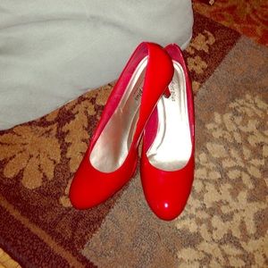 Red 3 inch heels!