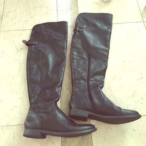 black over the knee length boots--size 8.5!