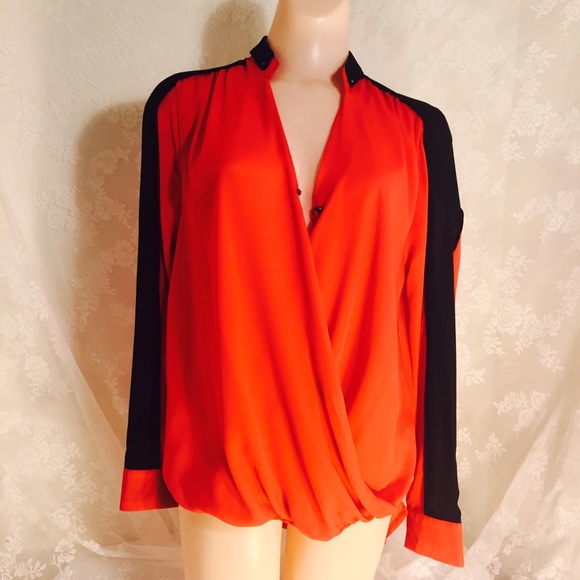 RolyPoly Tops - Red and black blouse. FINAL CLEARANCE
