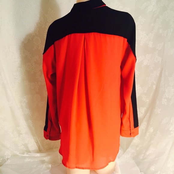 Red and black blouse. FINAL CLEARANCE - Picture 2 of 4