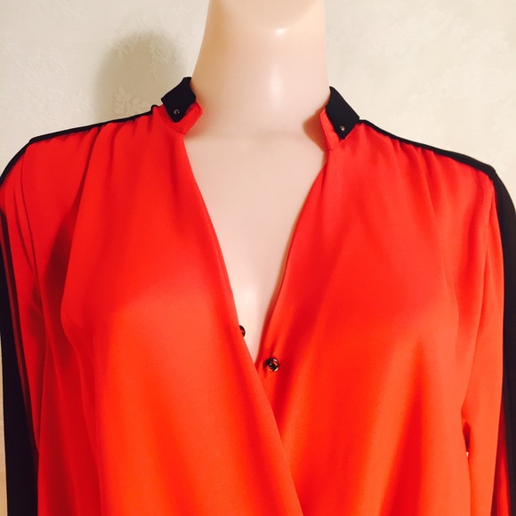 Red and black blouse. FINAL CLEARANCE - Picture 4 of 4
