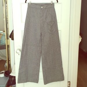 Donating!! BUY NOW! Vintage stripe wide leg jeans