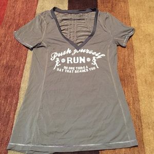 Lululemon running shirt.