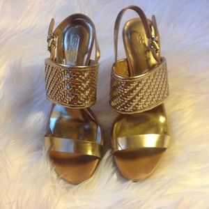 Coach 6.5 Steffi Q1861 Open Toe Slingback Heel