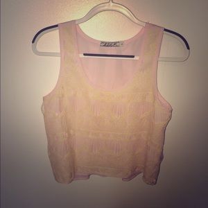 A crop tank top