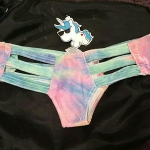 NWT Tye dye velvet booty shorts