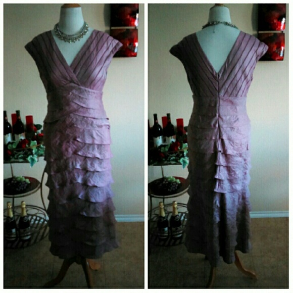 Gorgeous Silk Layer Gown/Dress Midi - Picture 4 of 4