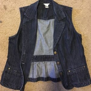 Dark Wash Denim Vest
