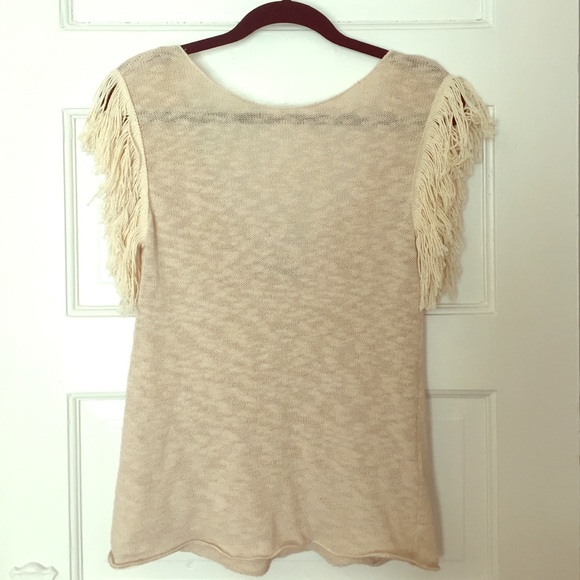 Donating!  BUY NOW- Knit fringe shirt!
