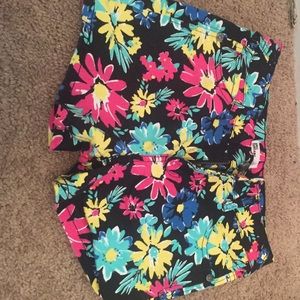Flower Jean shorts