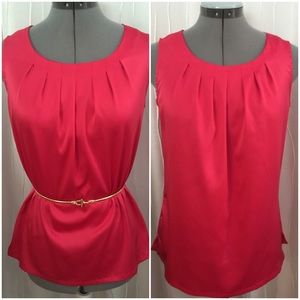 Additions by Chico's Sm Pink Satiny Blouse