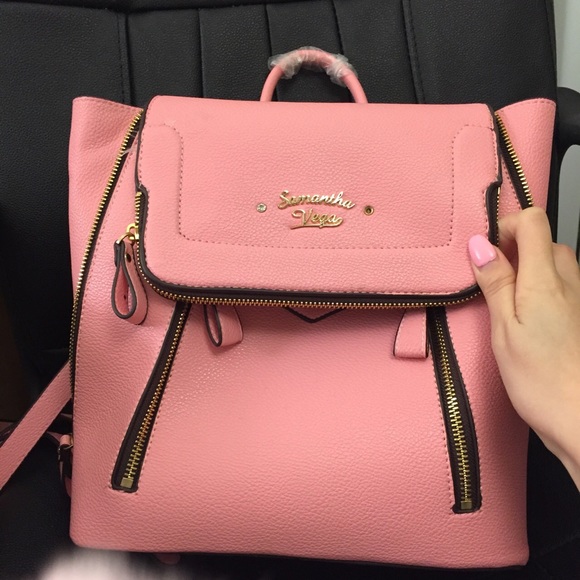 a pink cute backpack wore it once