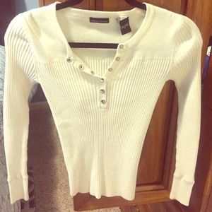 Cream long sleeve sweater