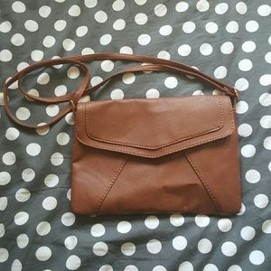 Faux Leather Clutch with Adjustable Strap