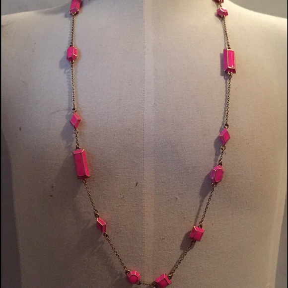 Kate Spade long pink necklace