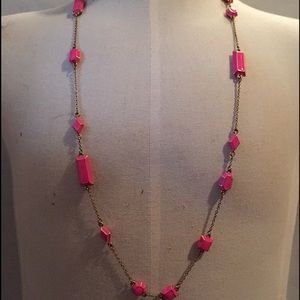 Kate Spade long pink necklace