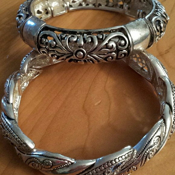 *SALE*Fancy silver bracelets - Picture 1 of 2