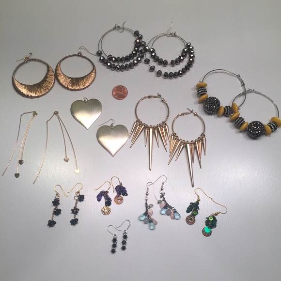 Jewelry - Lot of 11 Sets of Earrings- Pierced