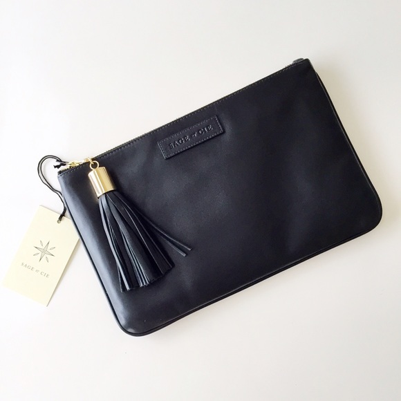 Sage et Cie Italian Vachetta Leather Clutch