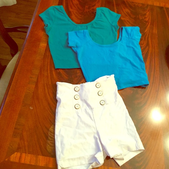 (2) Crop Tops and (1) Shorts Bundle!