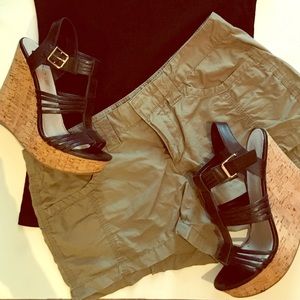 Army green express shorts