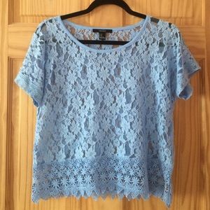 🚫SOLD🚫 Blue Lace Top