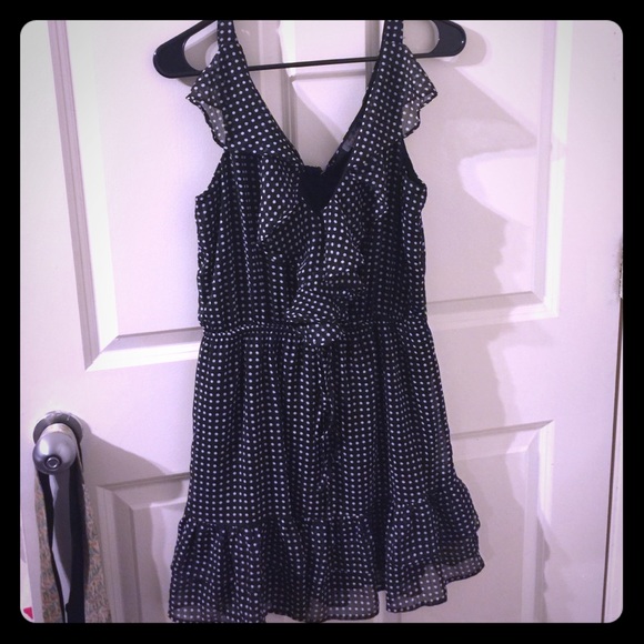 Pokadot cozy black summer dress