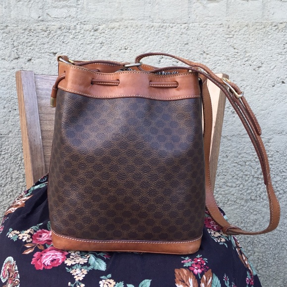 Authentic Celine Drawstring Shoulderbag