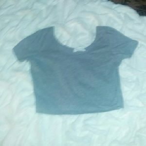 Solid color crop top