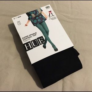 SALE! HUE Black Super Opaque Control Top Tights