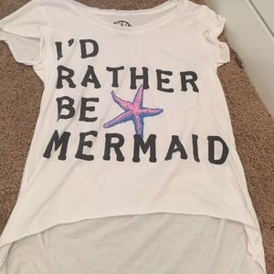 I'd rather be a mermaid top