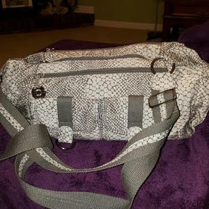 Travelon Handbag Gray Print