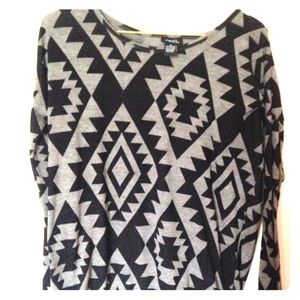 Rue 22 Aztec Patterned Sweater