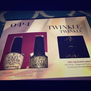 OPI Twinkle Twinkle set with three midi rings! ✨