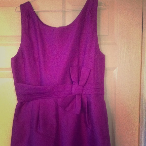 Purple Kate Spade Dress with Bow Size 12