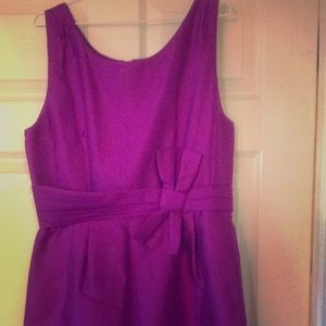 Purple Kate Spade Dress with Bow Size 12