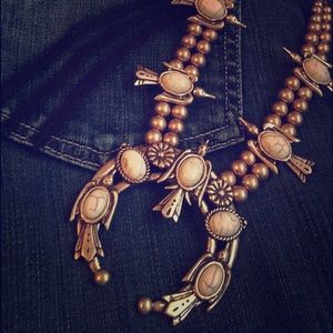 Faux copper Squash Blossom