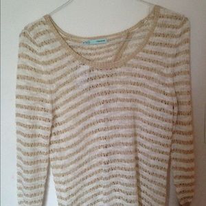 Cream and tan sweater from Maurices.
