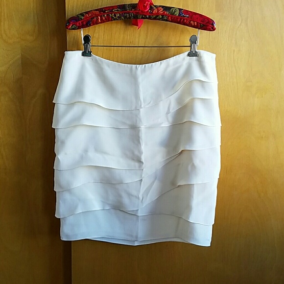 Magaschoni layered silk skirt