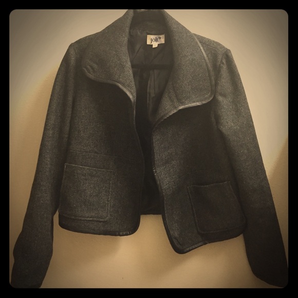 Thick warm grey/black blazer