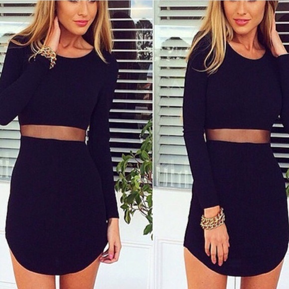 Dresses & Skirts - Summer SALE! Black Long Sleeve Shift Dress