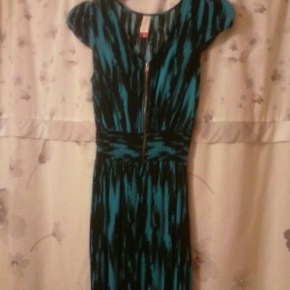 Blue & Black Dress