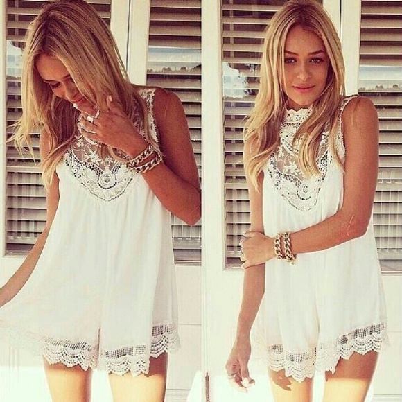 Free People Dresses & Skirts - NWOT Crochet Summer Dress/ shirt