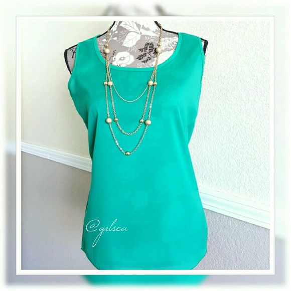 *Clearance* Teal sophisticated tank - Picture 2 of 2