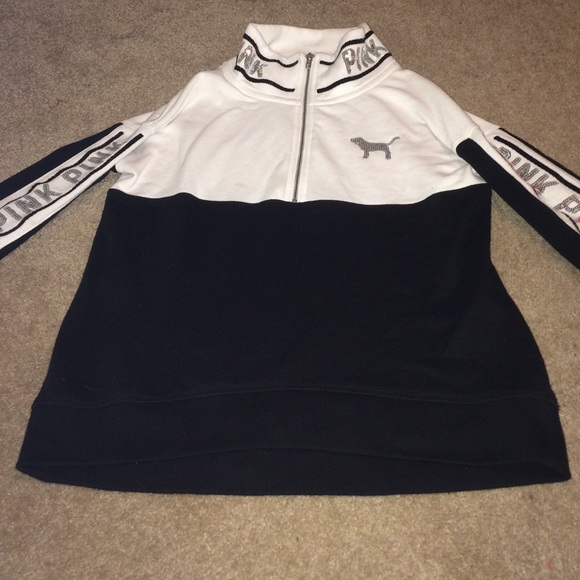 PINK half zip sweatshirt
